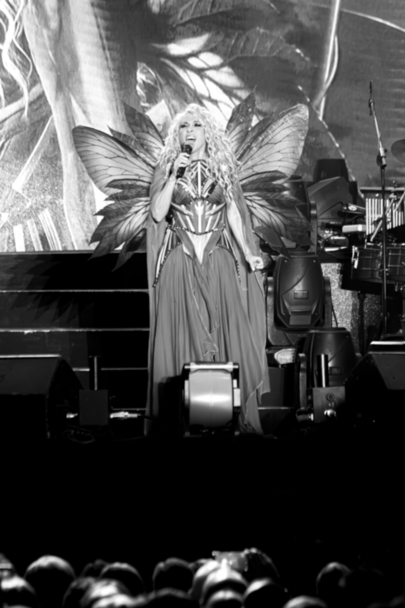 Black and white stage photography